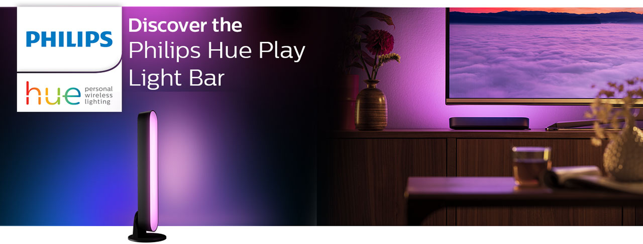 Philips Hue Play White & Color Ambiance Smart LED Bar Light (2